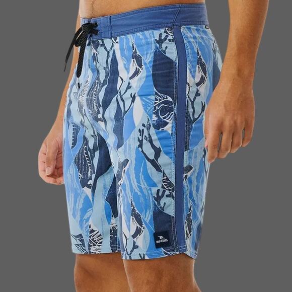 Rip Curl Mens Boardshorts Mirage Rod Lord 20" Multicolor Size 36 NWT - Picture 2 of 10